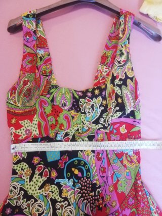 Abito donna fantasia multicolor