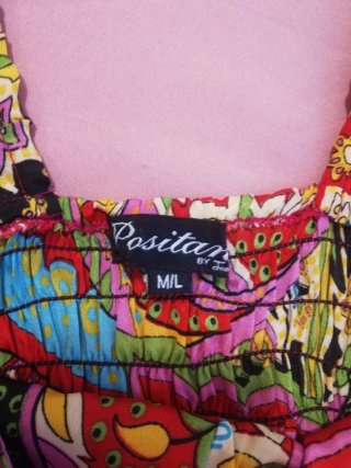 Abito donna fantasia multicolor