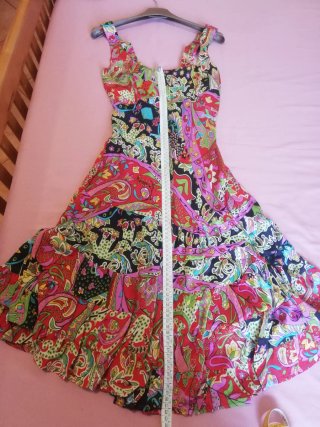 Abito donna fantasia multicolor