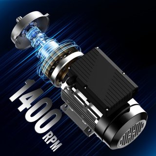 Motor Eléctrico de 0.75KW 1400 rpm, AC 220~240V 5.45A, 80, Marco B34, Motor de Compresor de Aire Monofásico, Eje Con Diente de 19mm, Rotación CW/CCW para Maquinaria Agrícola y Equipos Generales