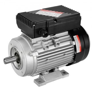 Motor Eléctrico de 0.75KW 1400 rpm, AC 220~240V 5.45A, 80, Marco B34, Motor de Compresor de Aire Monofásico, Eje Con Diente de 19mm, Rotación CW/CCW para Maquinaria Agrícola y Equipos Generales