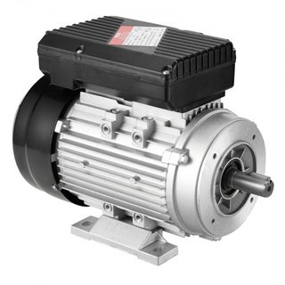 Motor Eléctrico de 0.75KW 1400 rpm, AC 220~240V 5.45A, 80, Marco B34, Motor de Compresor de Aire Monofásico, Eje Con Diente de 19mm, Rotación CW/CCW para Maquinaria Agrícola y Equipos Generales