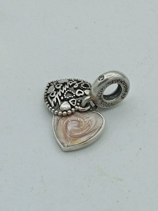 Charm Pandora Cuore Family Argento