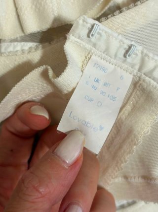 Reggiseno pizzo bianco vintage