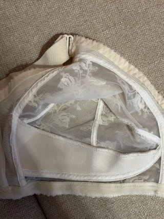 Reggiseno pizzo bianco vintage