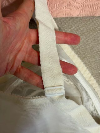 Reggiseno pizzo bianco vintage