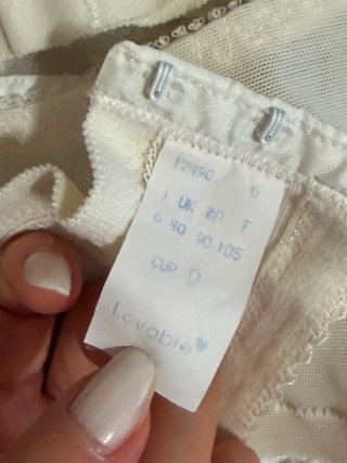Reggiseno pizzo bianco vintage