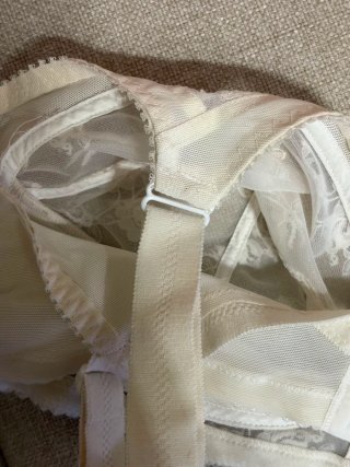 Reggiseno pizzo bianco vintage