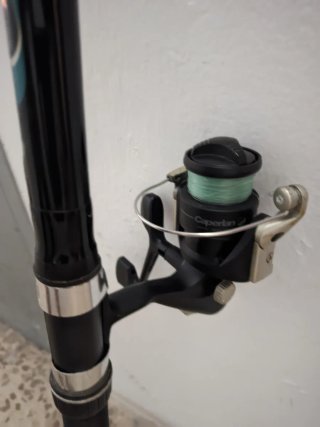 Caña de pesca Caperlan telescópica + carrete