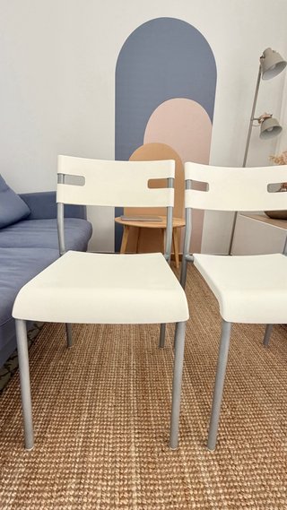 Sillas Blancas comedor escritorio Ikea (2)