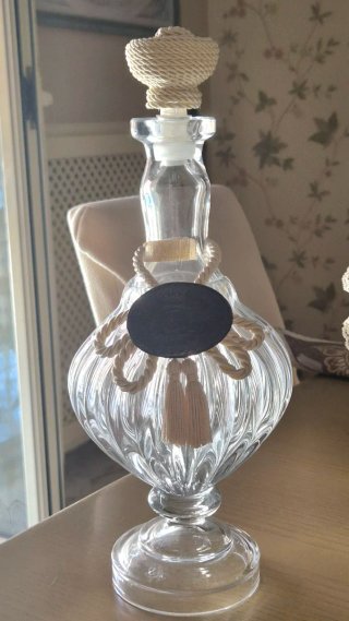 Bottiglie decorative in vetro e tessuto