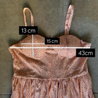 Abito da cerimonia oro rosa con strass