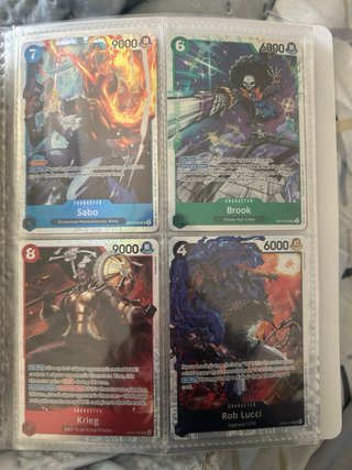 Lote Cartas One Piece