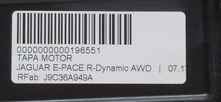 TAPA MOTOR JAGUAR E-PACE R-Dynamic AWD