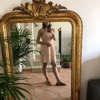 Abito Zara cerimonia  fiori applicati