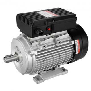 Motor Eléctrico de 2.2KW 2800 rpm, AC 220~240V 13.8A, 90L, Marco B3, Motor de Compresor de Aire Monofásico, Eje Con Diente de 24mm, Rotación CW/CCW para Maquinaria Agrícola y Equipos Generales