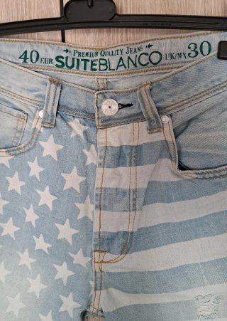 Bermudas Vaqueras Estrellas y Rayas Talla M