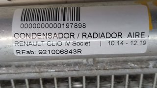 CONDENSADOR / RADIADOR  AIRE ACONDICIONADO RENAULT CLIO IV Societé