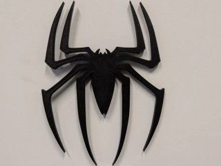 Logo Araña Spiderman Negro Decoración Pared