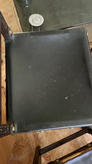 Juego de 2 Sillas Antiguas Madera y Terciopelo