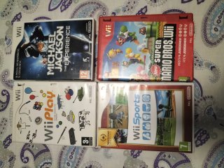 Lote 4 Juegos Wii: Michael Jackson, Wii Play, Supe