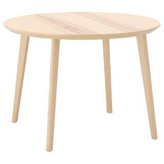 Mesa redonda LISABO IKEA fresno 105 cm