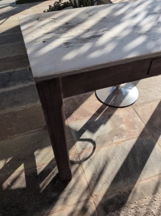 Consola de madera maciza para pintar