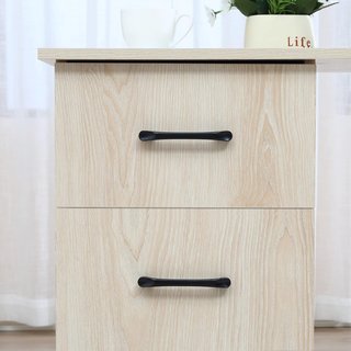 Scrivania porta PC con 3 cassetti e 3 ripiani, scrivania per camera e ufficio in legno 120x49x72 cm