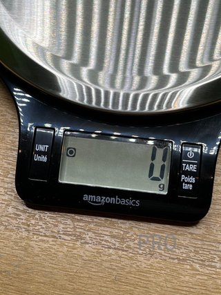 Báscula de Cocina Digital con Pantalla LCD Amazon Basics
