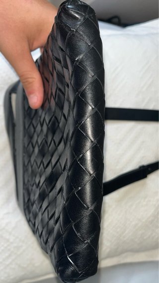 Bolso Bottega Veneta Negro Piel Trenzada