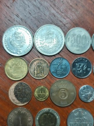 Lote 20 monedas del mundo seleccionadas
