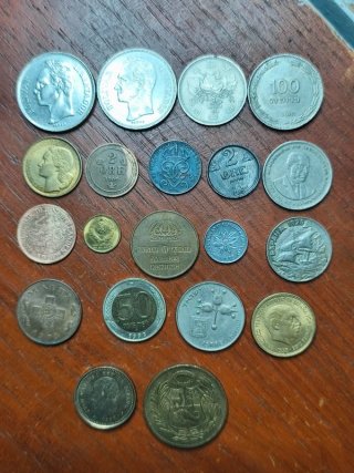 Lote 20 monedas del mundo seleccionadas