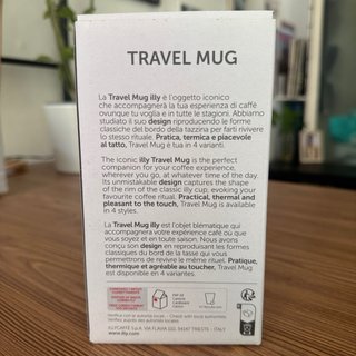 Taza de viaje illy por Zagnoli - nunca usada