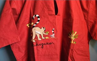 Camicia rossa uomo taglia L Madagascar