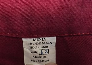 Camicia rossa uomo taglia L Madagascar
