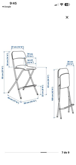 Banqueta alta Ikea roble y acero Las 2 por 30€