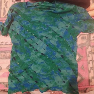 Camiseta elástica estampada