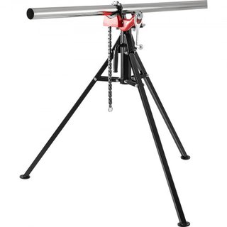 Torno de Cadena Tripode | Capacidad de Tubería de 1/8"-5" | Longitud de 92.5 cm | Piernas de Acero Plegables y Portátiles | Agarre, Soporte y Doblado de Tuberías | Ideal para Uso en Fábrica, Talle...