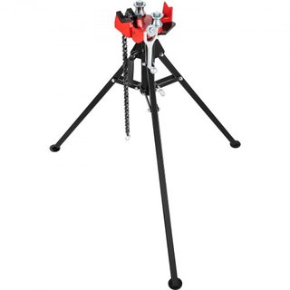 Torno de Cadena Tripode | Capacidad de Tubería de 1/8"-5" | Longitud de 92.5 cm | Piernas de Acero Plegables y Portátiles | Agarre, Soporte y Doblado de Tuberías | Ideal para Uso en Fábrica, Talle...