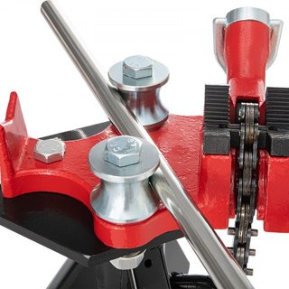 Torno de Cadena Tripode | Capacidad de Tubería de 1/8"-5" | Longitud de 92.5 cm | Piernas de Acero Plegables y Portátiles | Agarre, Soporte y Doblado de Tuberías | Ideal para Uso en Fábrica, Talle...