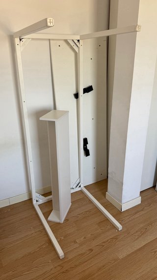 Escritorio y Silla Beige/Blanco