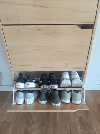 Mueble Zapatero Madera Beige