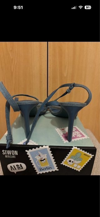 Sandalias Stradivarius Azul Denim