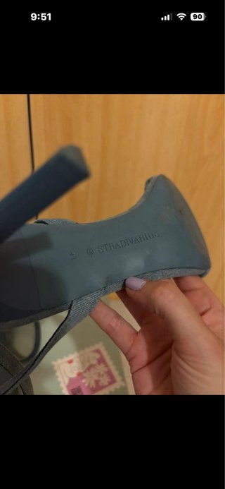 Sandalias Stradivarius Azul Denim