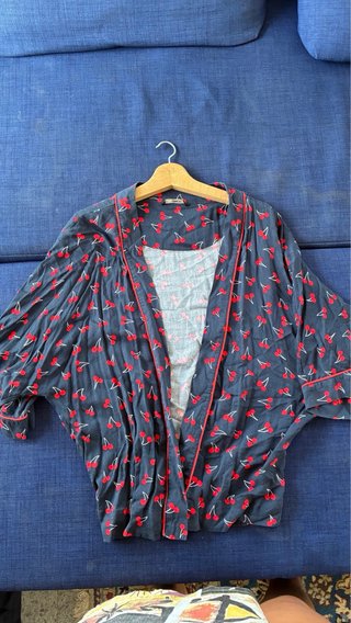 Kimono/Camisa Estampado Cerezas
