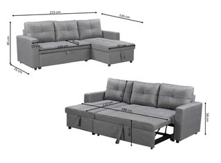 Sofá Cama Chaise Longue Beige