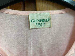 T-shirt rosa Glenfield Rose cotone ricamo