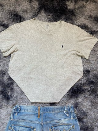 Polo Ralph Lauren Maglietta Grigia Vintage