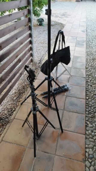 Soporte trípode para luces de estudio
