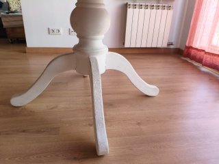 Mesa redonda extensible madera